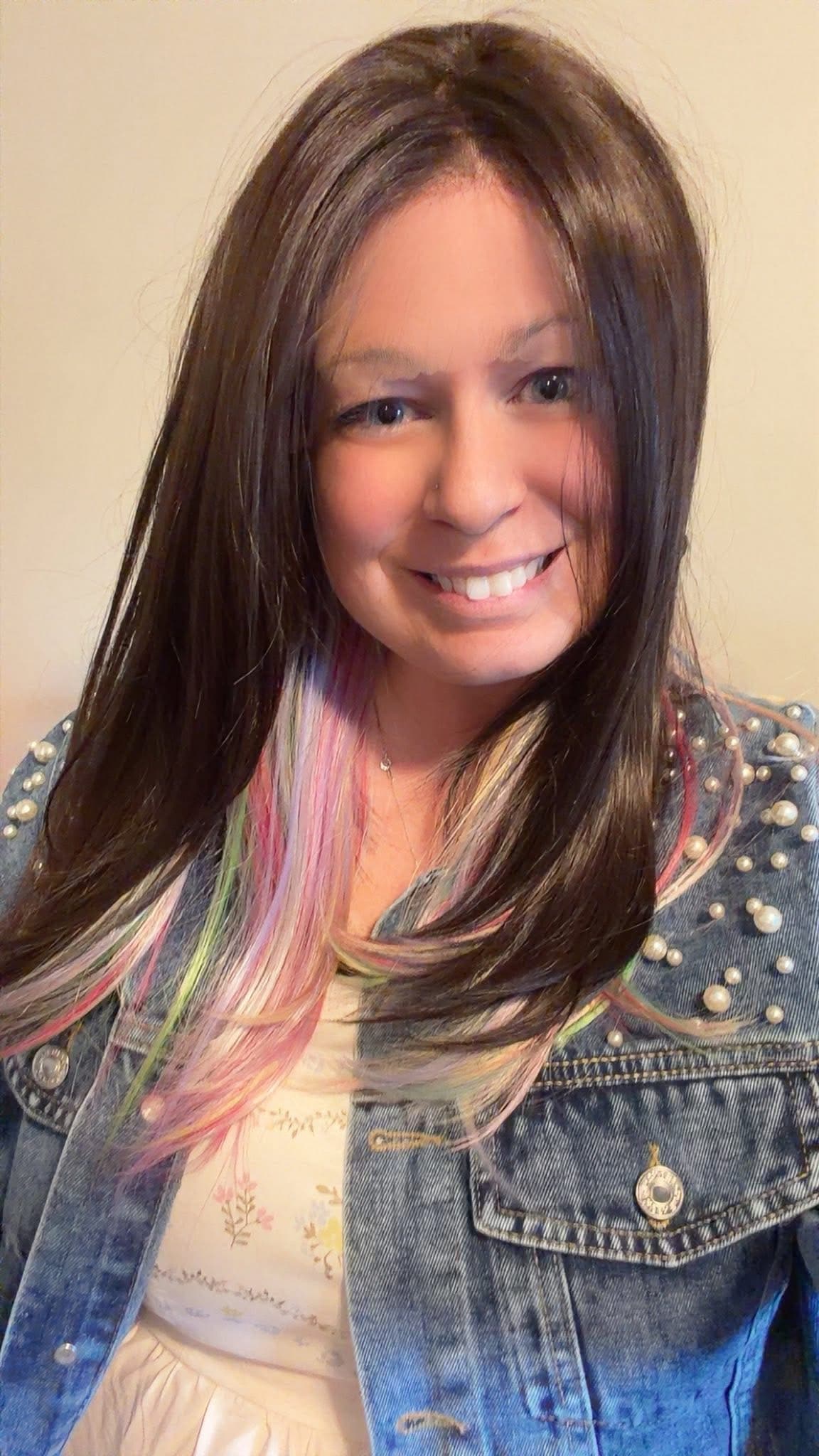 CSC Skylar Dark Brunette Rainbow - Petite
