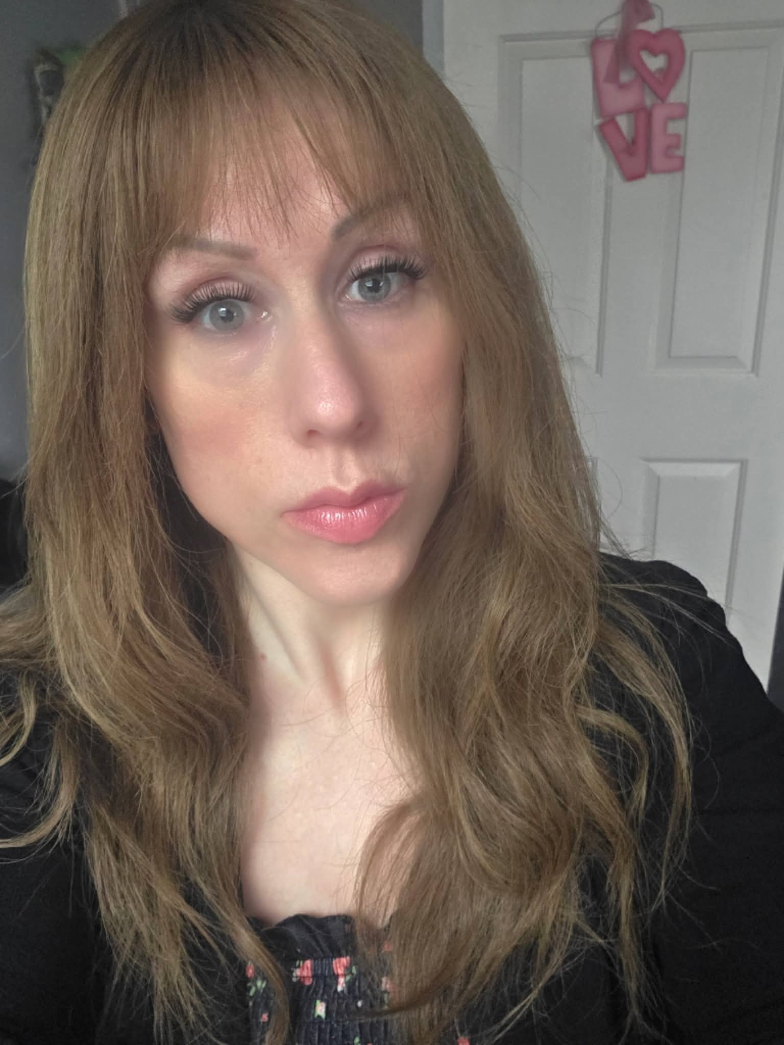 Gardeaux Human Hair Wig 22" Long With Bang Size Small
