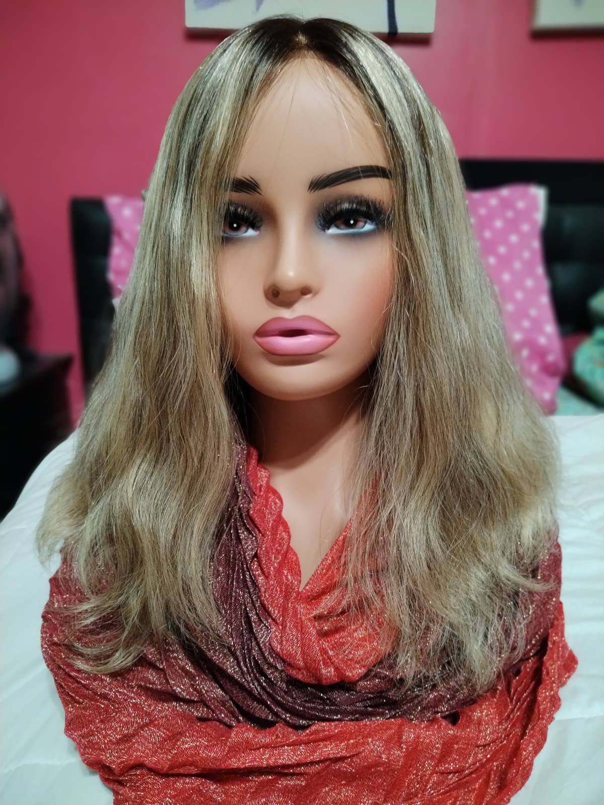 Le Beauty Cafe color human hair wavy wig
