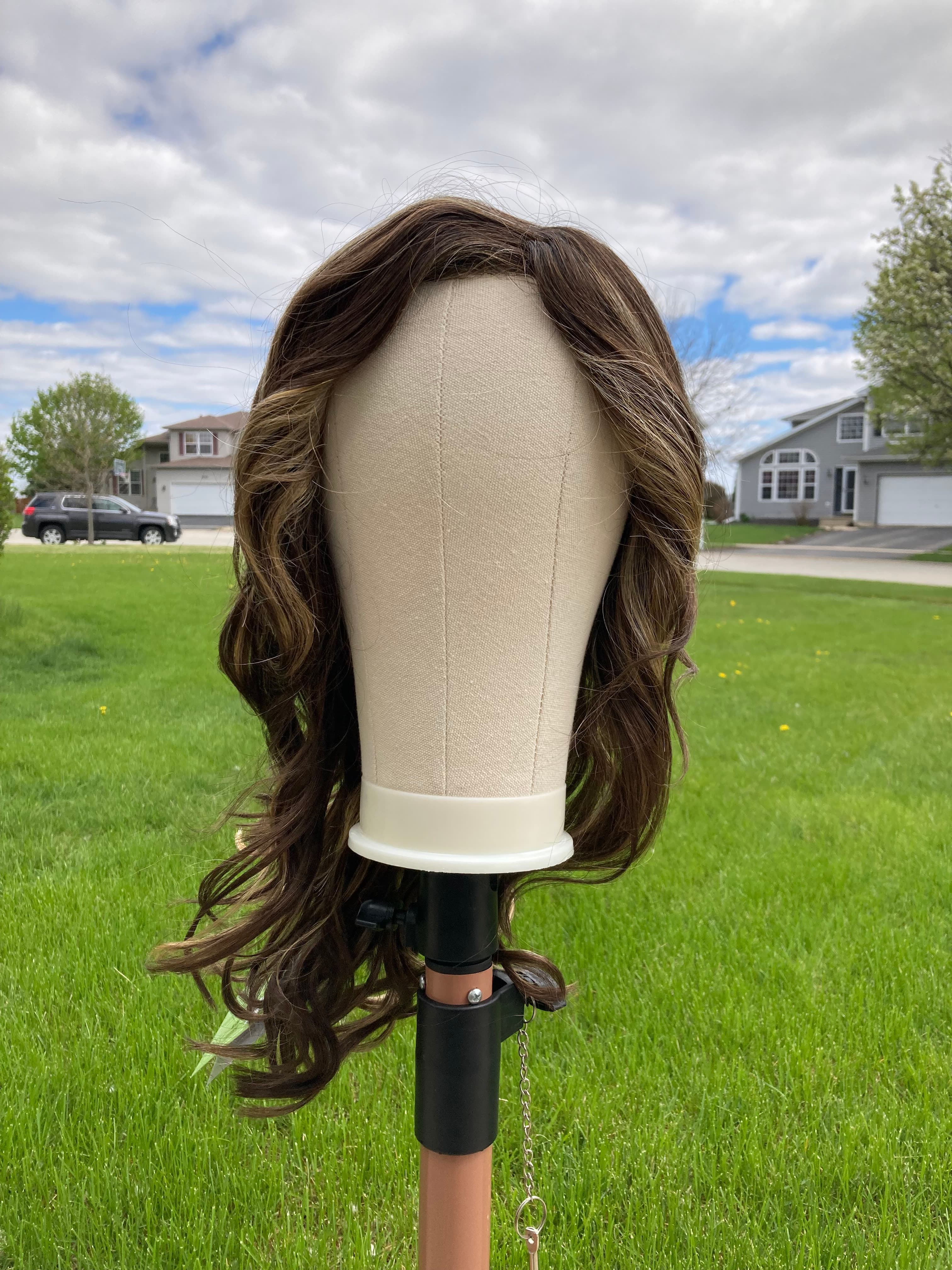 Estetica Blaze in Caramel brown rooted