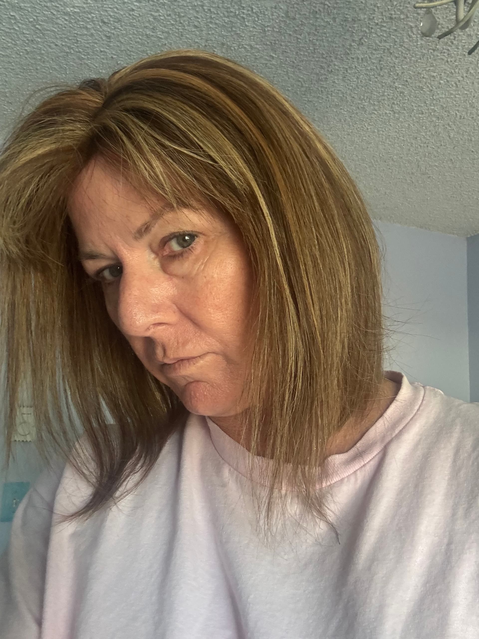 Brown blond highlights straight